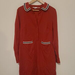 Boden Amber Ponte Dress in Red Size 10